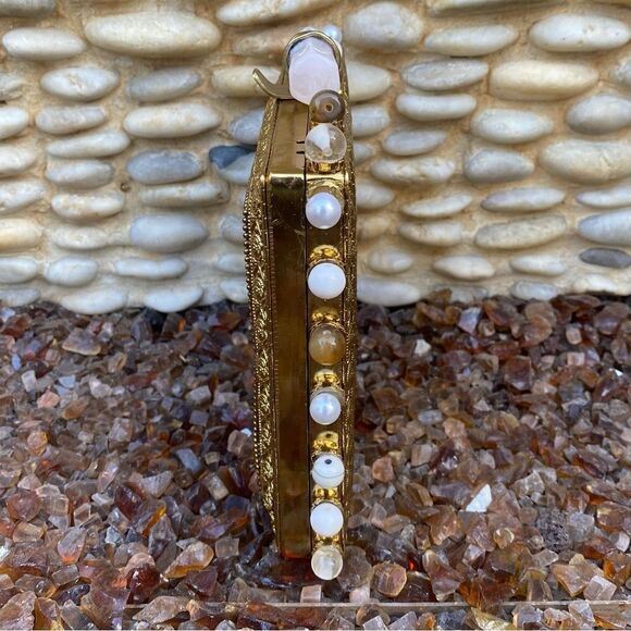 NWOT Ramla Prestige Crossbody/Clutch Bag w/Opal Gemstones Handmade in Morocco - Picture 11 of 12